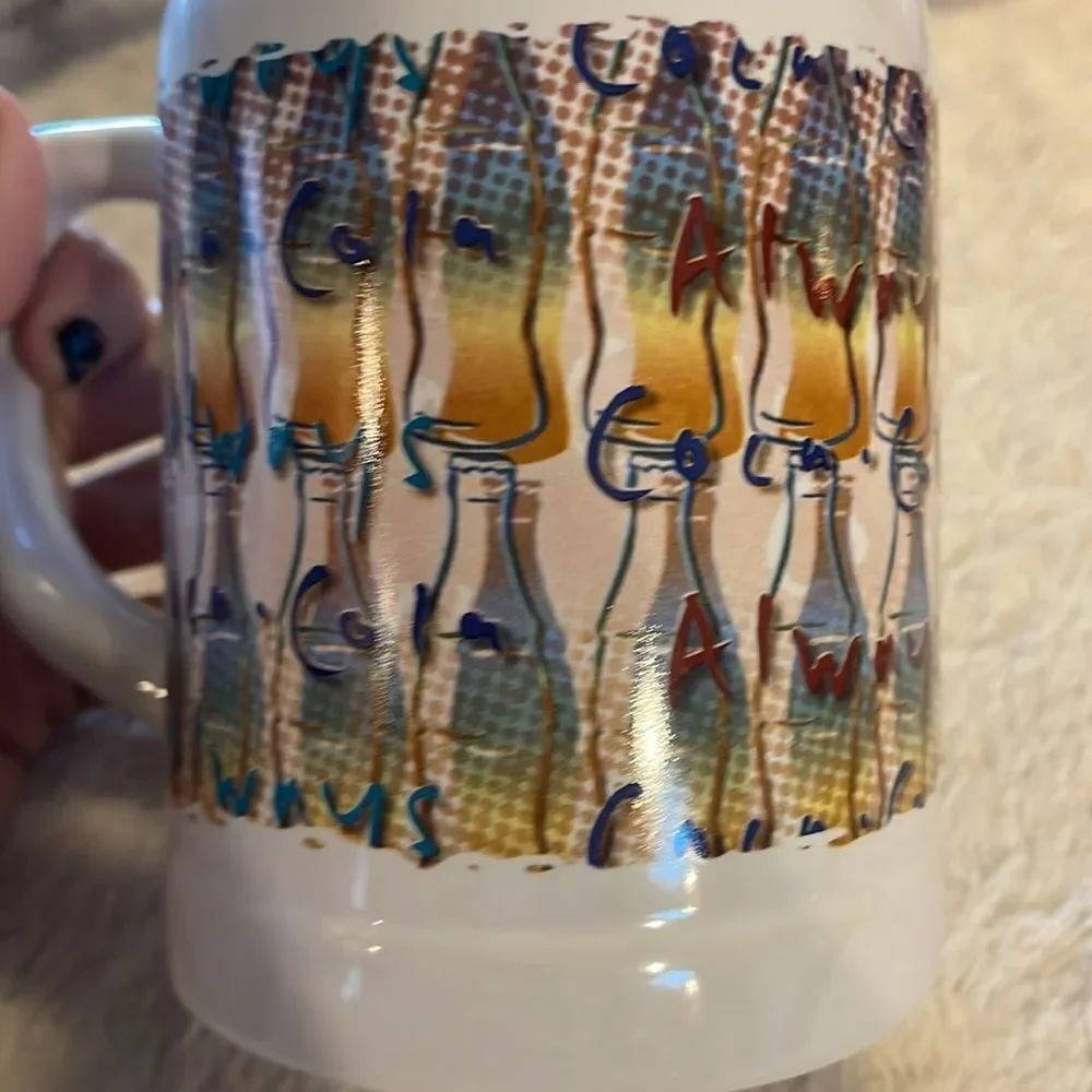 Vintage 1995 giant Coca-Cola mug